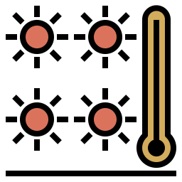 Heiße Temperatur  Symbol