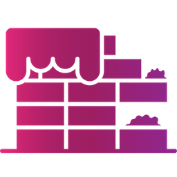 Parede de tijolos  Ícone
