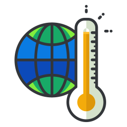 Globale Erwärmung  Symbol