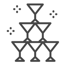 Champagne tower  Icon