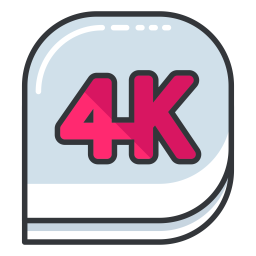 4k-Film  Symbol