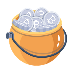 Bitcoin Pot  Icon