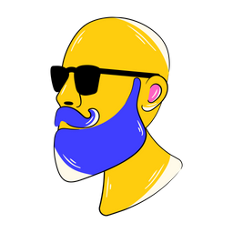 Beard Man  Icon