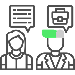 Entrevista de emprego  Ícone