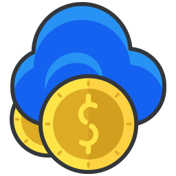 Cloud cost  Icon