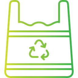 Recycled Plastic Bag  Icon