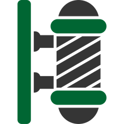 이발소의 간판 기둥  아이콘