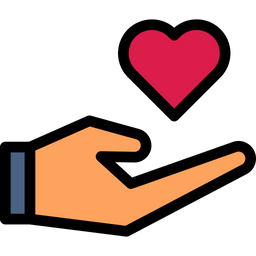 Donation hand  Icon