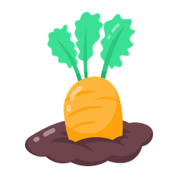 Carrot Cultivation Root Vegetable Fresh Vegetable Icon