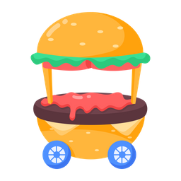 Burger Cart  Icon