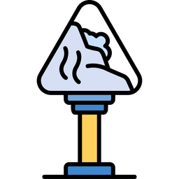 Avalanche Sign  Icon