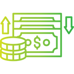 Fluxo de caixa  Ícone