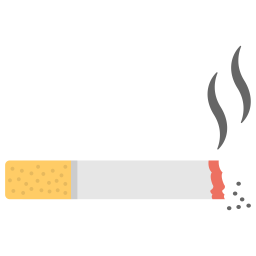 Burning Cigarette Smoking Icon