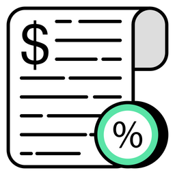 Bill Discount  Icon