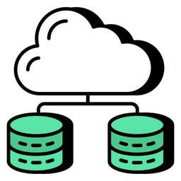 Cloud Database  Icon