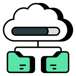 Cloud Folders  Icon