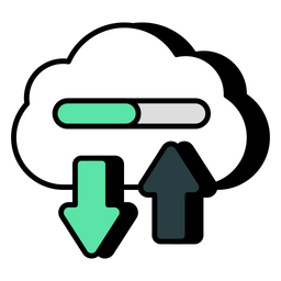 Cloud Data Transfer  Icon