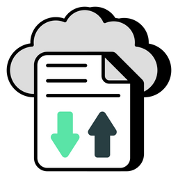 Cloud File Transfer  Icon