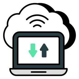 Cloud Data Transfer  Icon