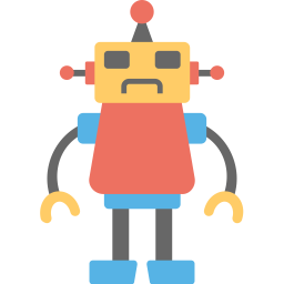 Robotic Man Bionic Icon