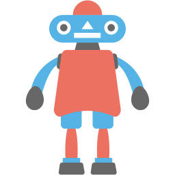 Cartoon Robot  Icon