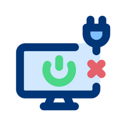 Computer unplugged  Icon