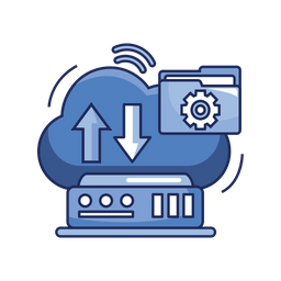 Almacenamiento en la nube  Icono
