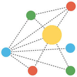 Geschäfts-Netzwerk  Symbol