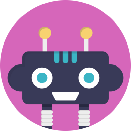 Cartoon Robot  Icon