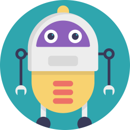 Cartoon Robot  Icon