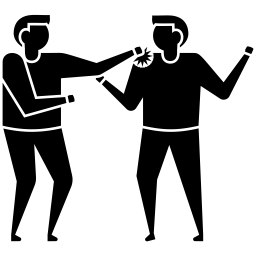 Paar streitet  Symbol