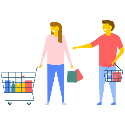 Couple Shopping  Icon