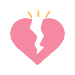 Broken Heart Love  Icon