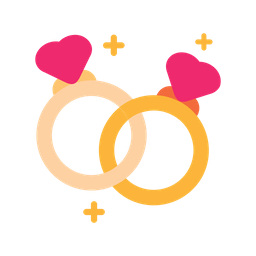 Couple Rings Engagement  Icon