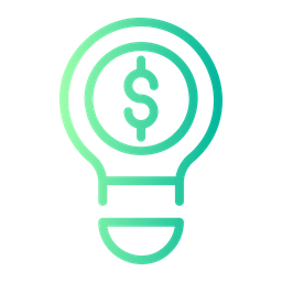 Bulb Dollar  Icon