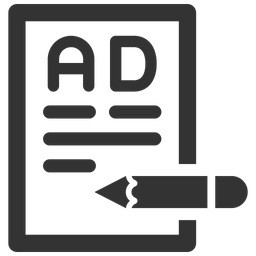 Advertisement content compose  Icon