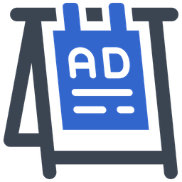 Ads outside board  Icon