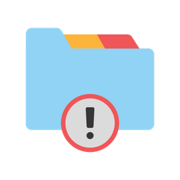 Folder Document Warning  Icon