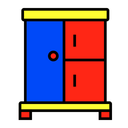 Cupboard Storage Furniture Icon
