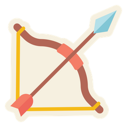 Bow And Arrow  Icon