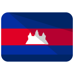 Cambodge Drapeau Pays Icône
