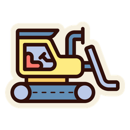 Construction Bulldozer  Icon