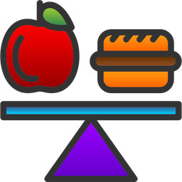 균형 잡힌 식단  아이콘