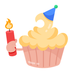 Muffin de cumpleaños  Icono