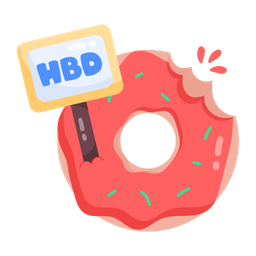 Donut de aniversário  Ícone