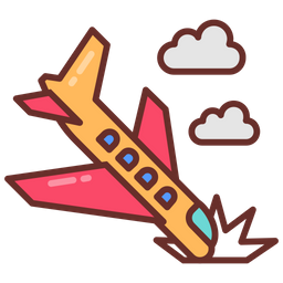 Airplane accident  Icon