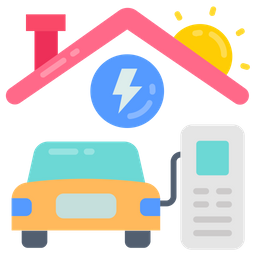 Ev home alert charging  Icon