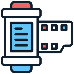 카메라 필름 롤  아이콘