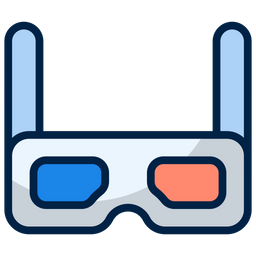 3 D Glasses  Icon