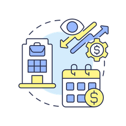 Previsão de fluxo de caixa  Ícone